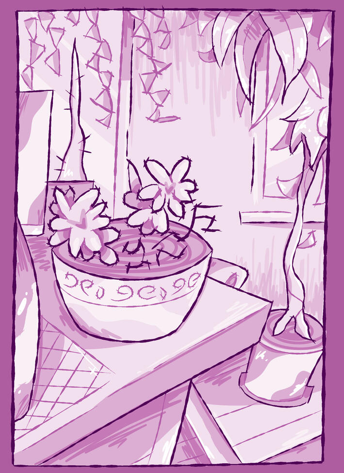 sketch of some kitchen plants